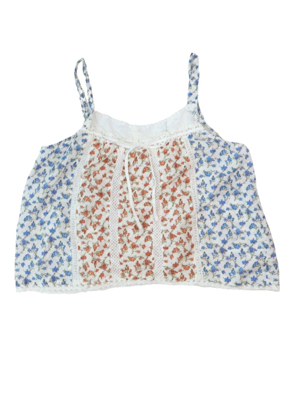 Jennifer & Grace Floral Lace Boho Tank Top NWT L